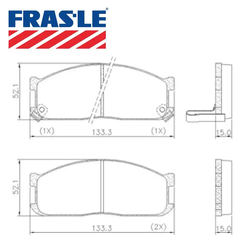 PASTILHA FREIO DIANTEIRA BESTA 1993 A 1997