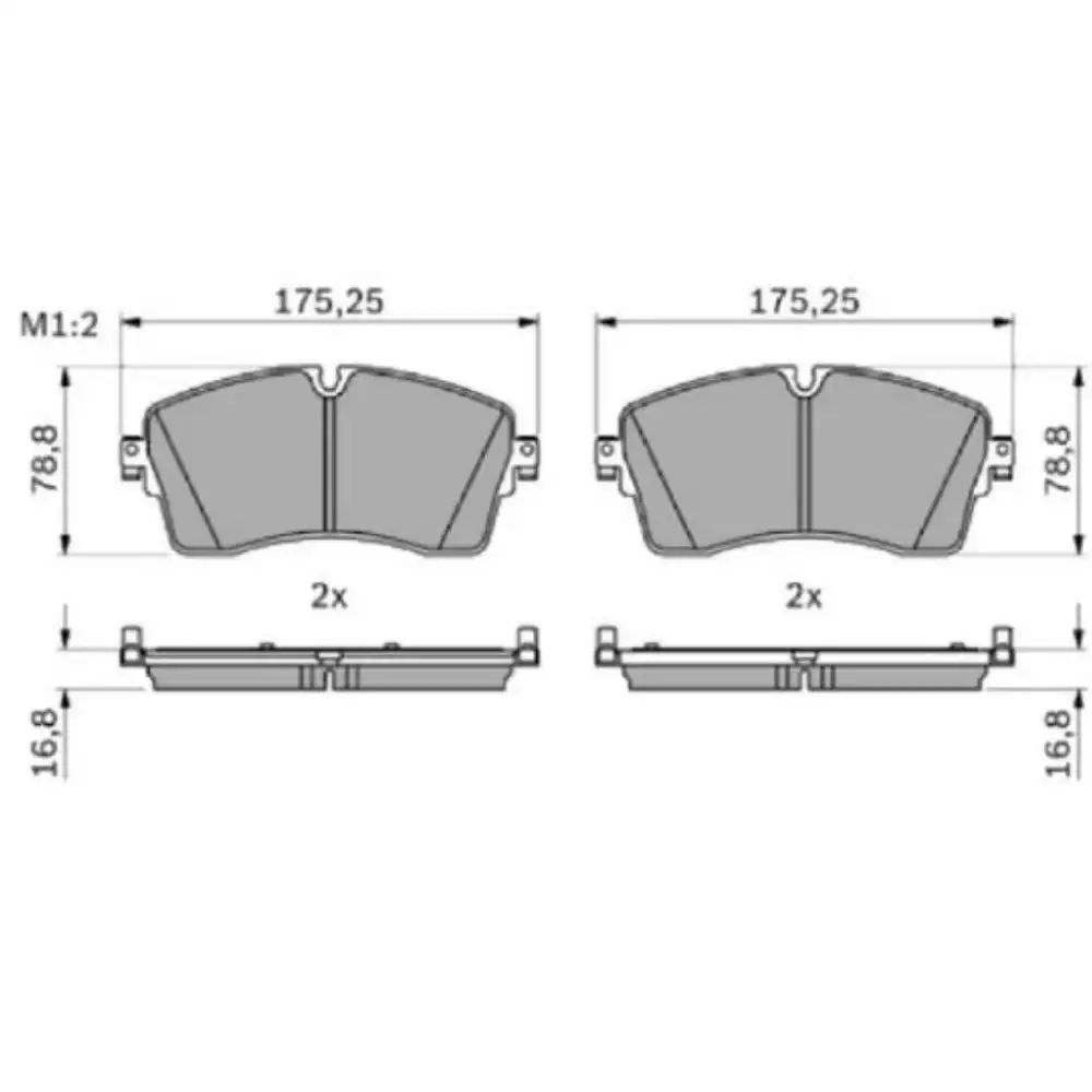 PASTILHA FREIO TRASEIRA LAND ROVER DEFENDER 2020 ACIMA