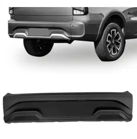 PARACHOQUE TRAS SAVEIRO GVIII 2023 ACIMA PRETO TEXTURIZADO