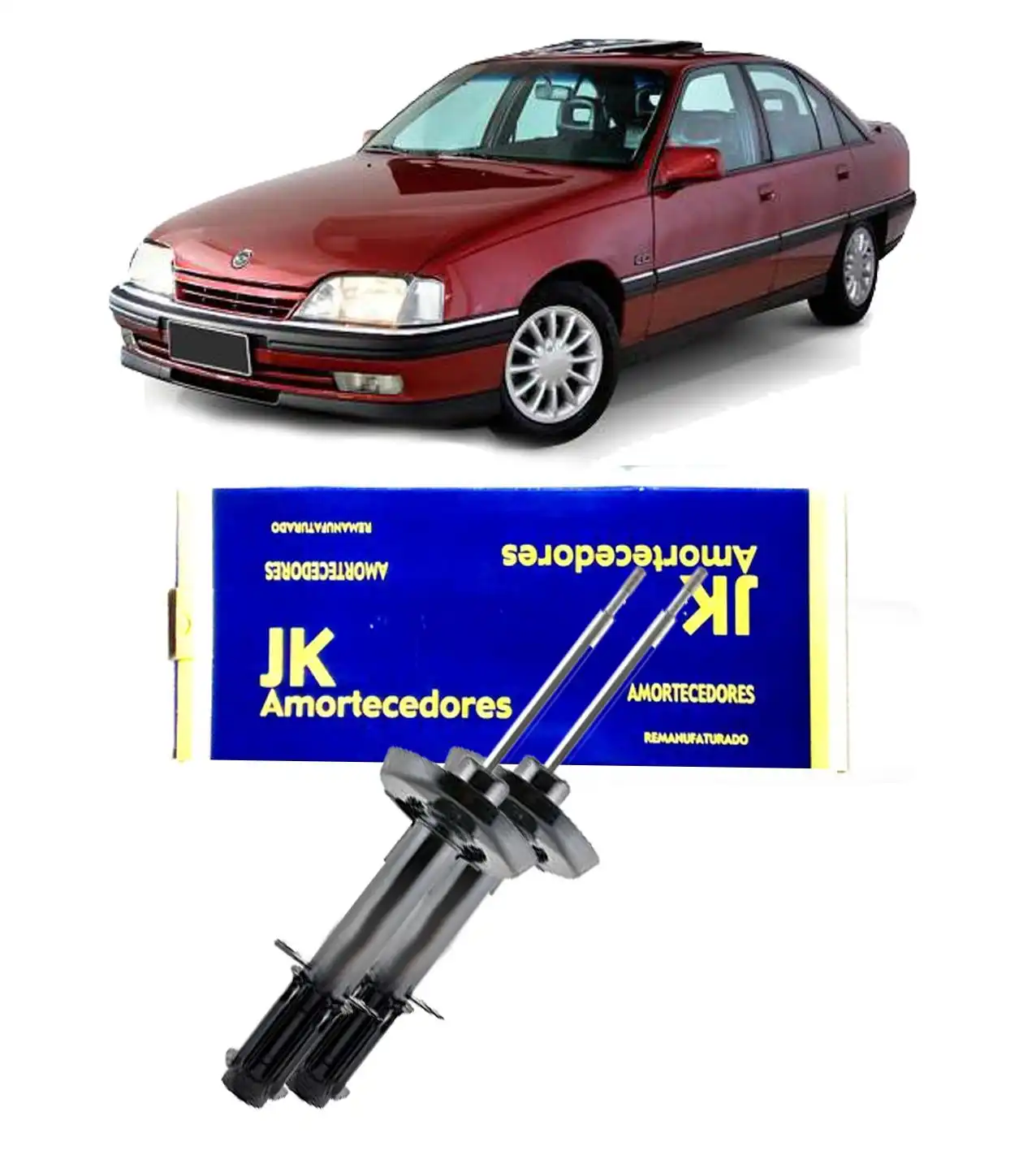 AMORTECEDOR DIANTEIRO OMEGA 4 CILINDROS REMANUFATURADO JG