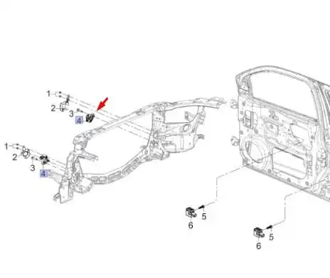 SENSOR AIR BAG S-10 TRAILBLAZER 2012 A 2016