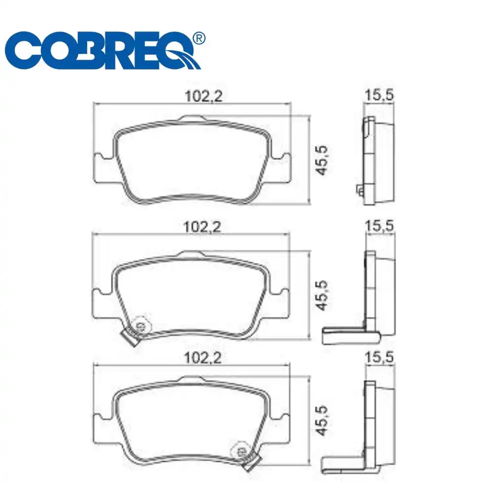 PASTILHA FREIO TRASEIRA TOYOTA COROLLA 2009 A 2019 CERAMICA