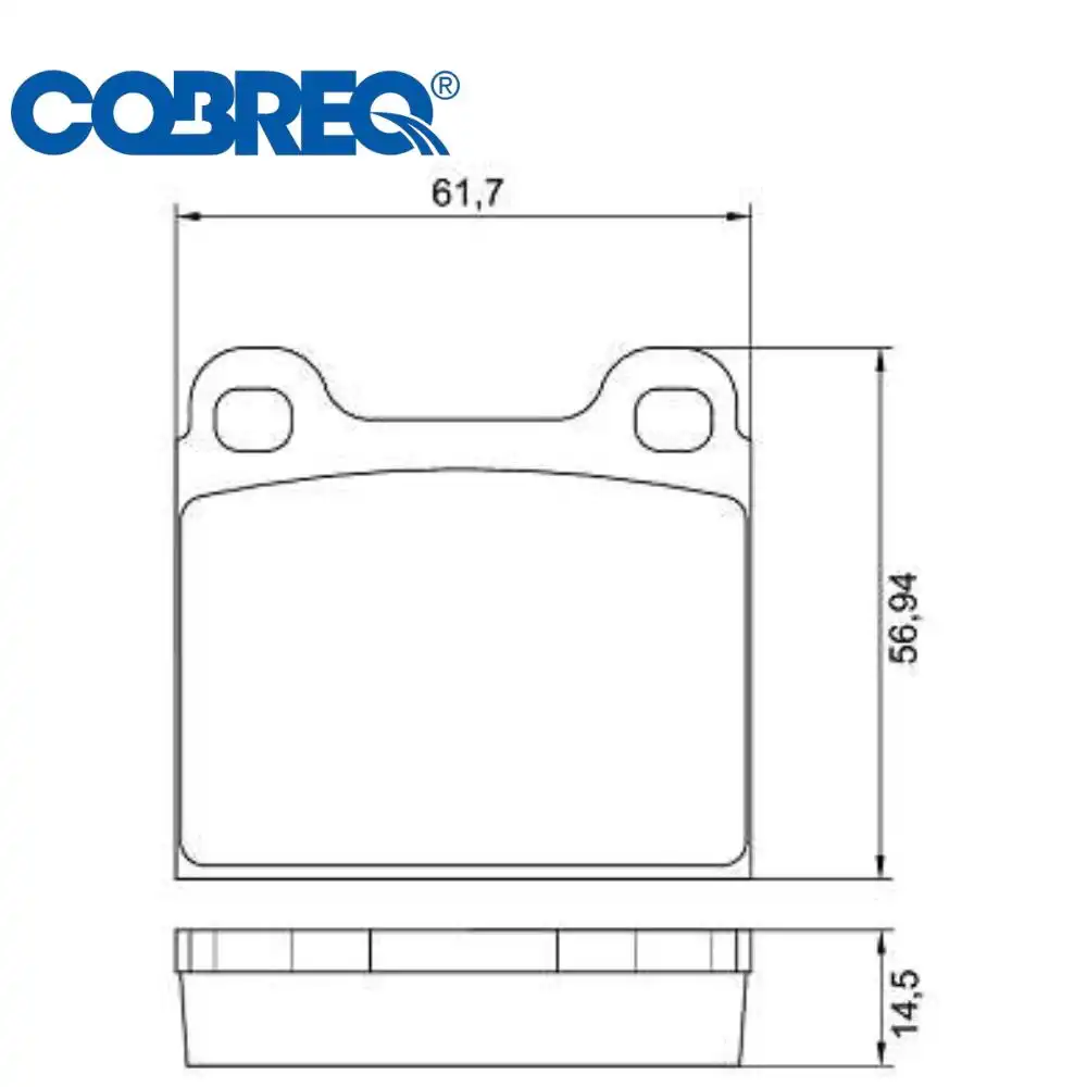 PASTILHA FREIO DIANTEIRA CHEVETTE TEVES (SERVE TRAS OMEGA)