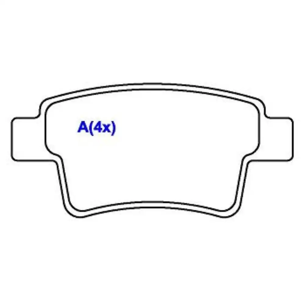 PASTILHA FREIO TRASEIRA CITROEN C4 PICASSO 2.0 16V 2009/