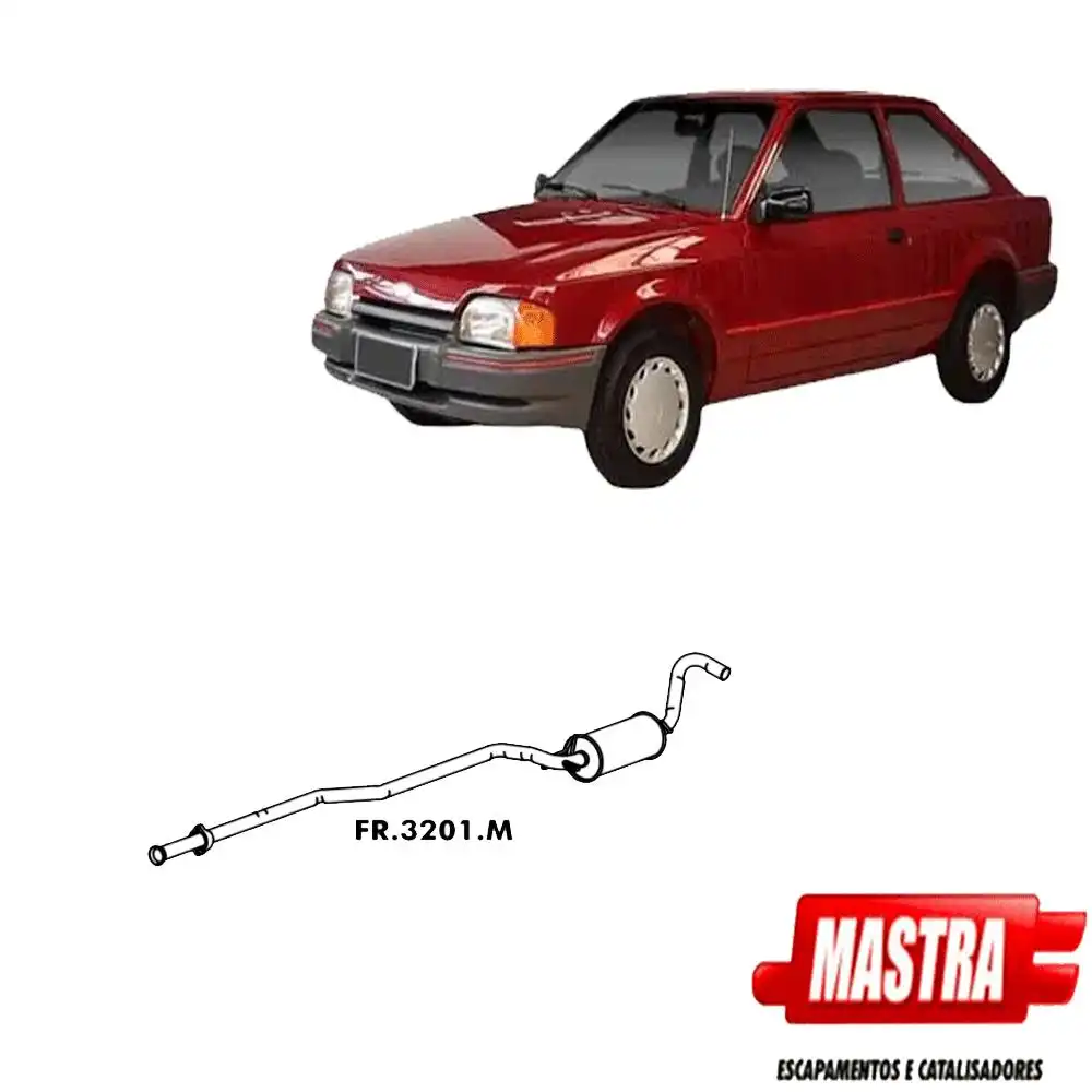 SILENCIOSO INTERMEDIARIO ESCORT 1983 A 1986