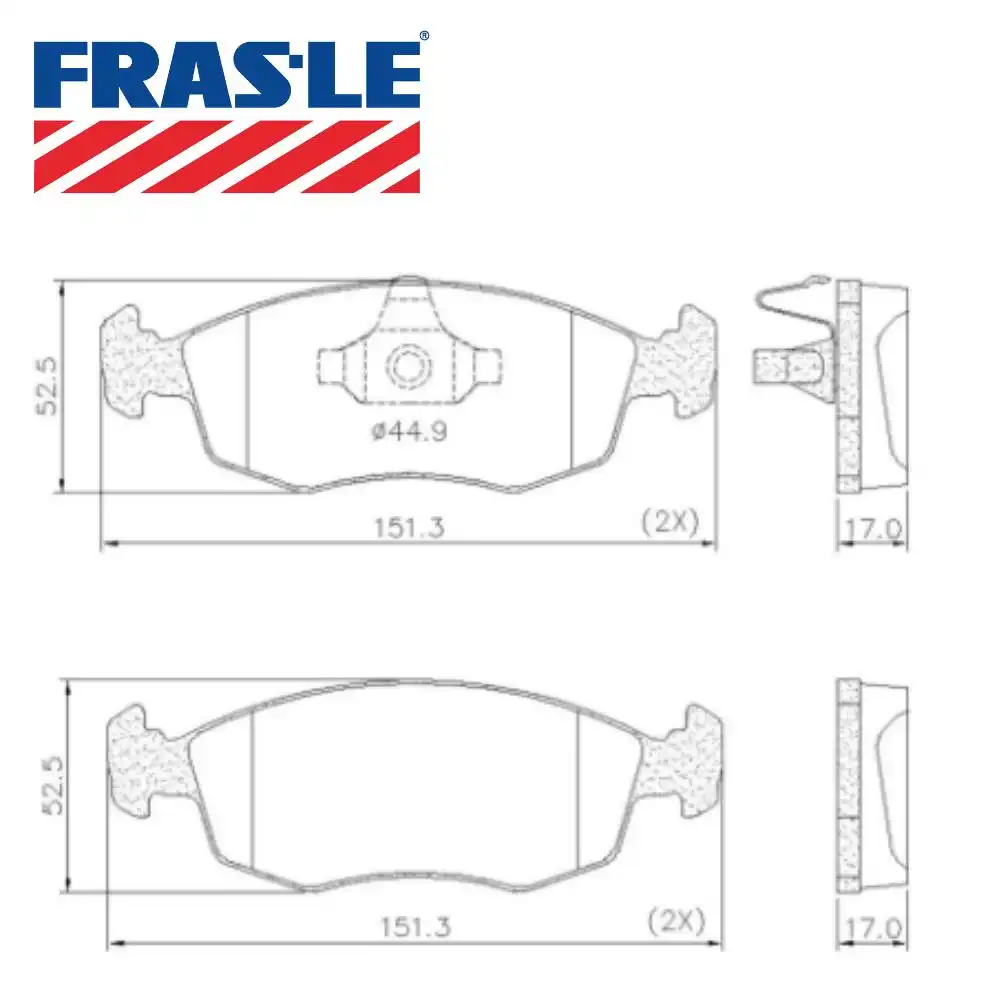 PASTILHA FREIO DIANTEIRA FIAT PALIO 1.3 1.6 16V 2009/