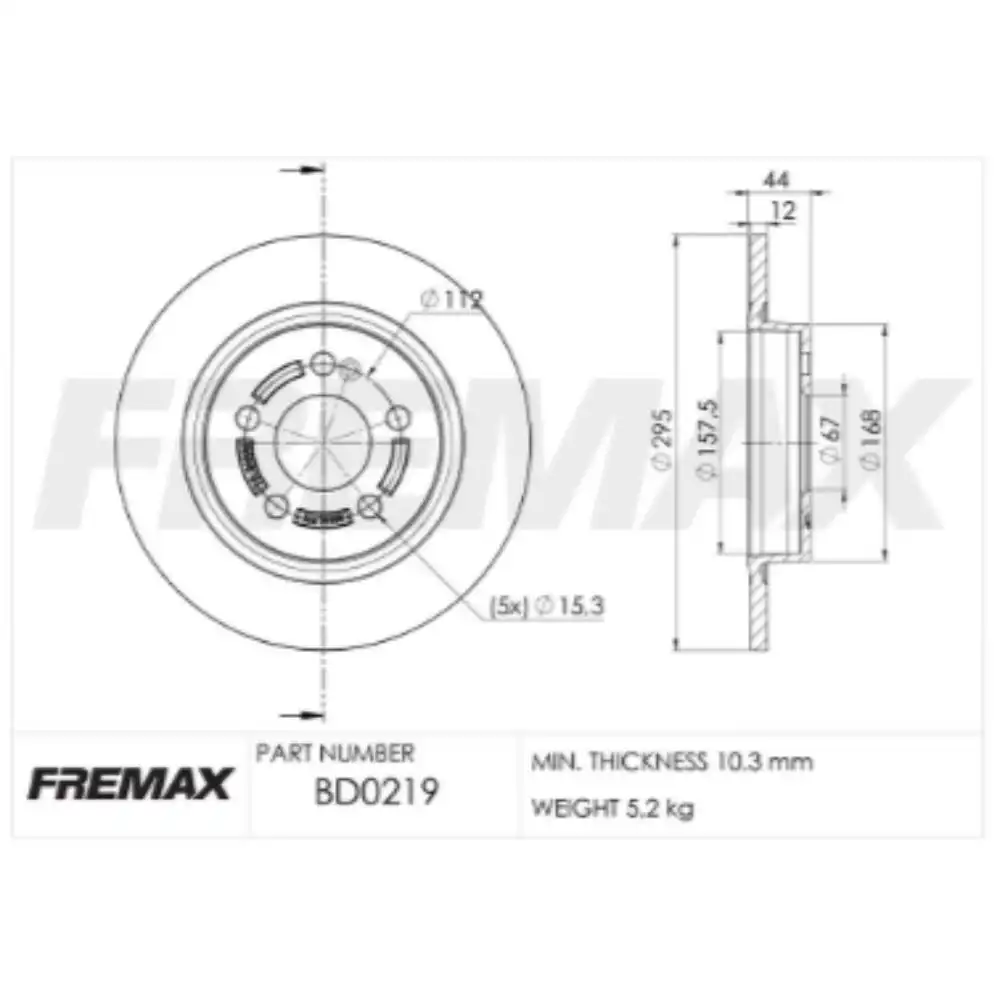 DISCO FREIO TRAS MERCEDES A200 1.3