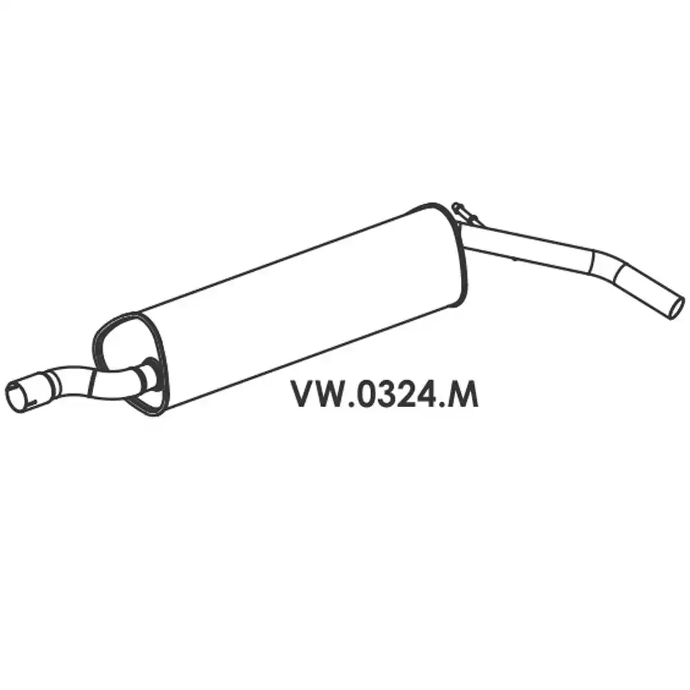 SILENCIOSO INTERMEDIARIO UP! 1.0 12V 2012 A 2021 ASPIRADO