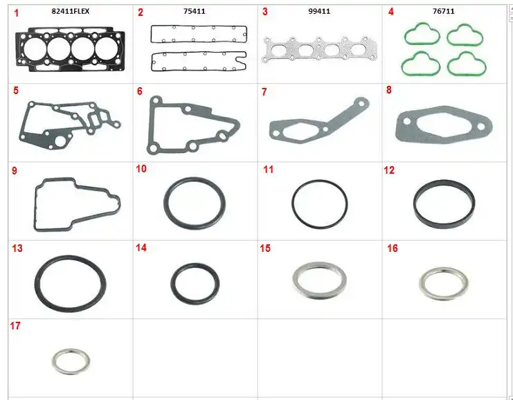 JUNTA MOTOR PEUGEOT 307 FELINE 2.0 16V 2008/ SUP