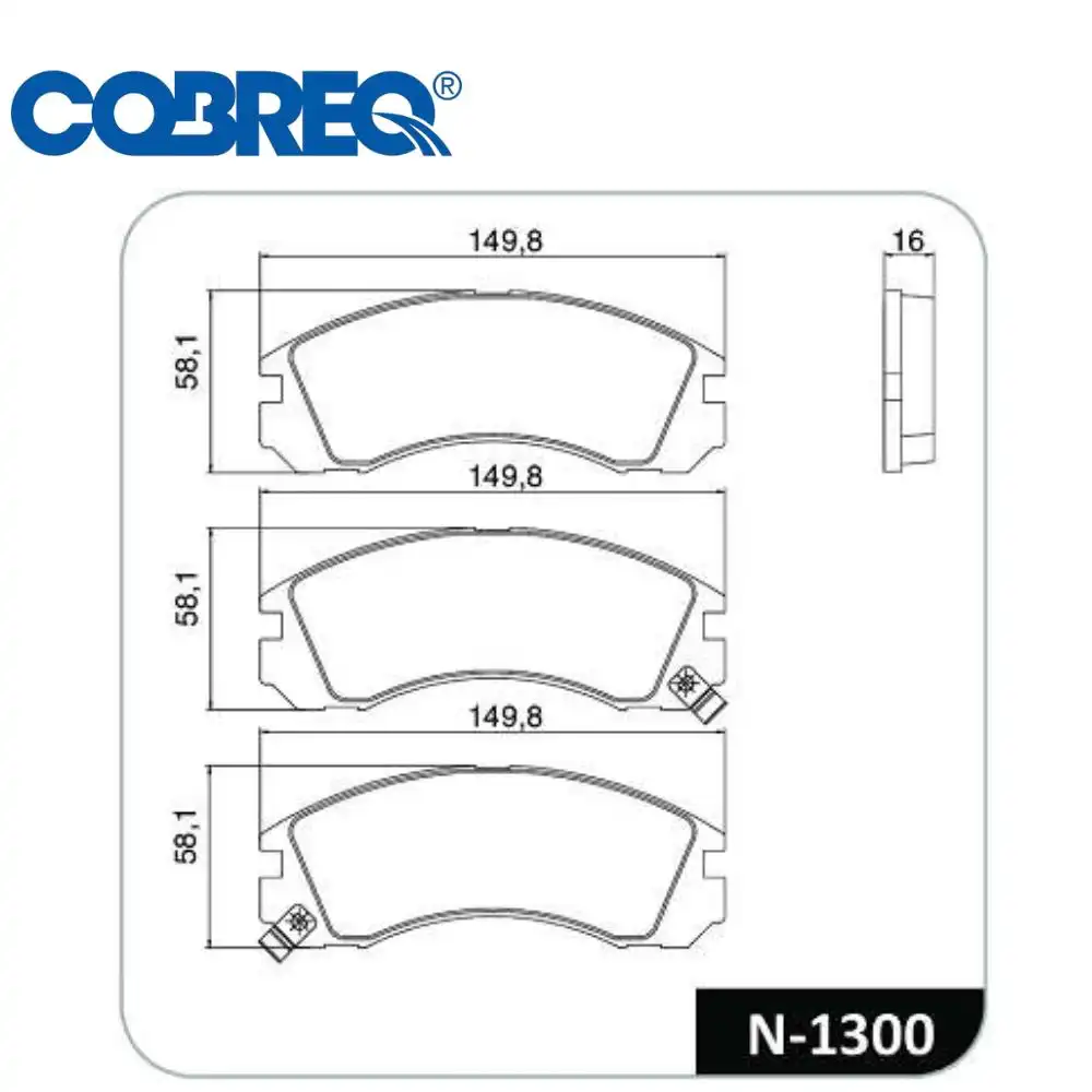 PASTILHA FREIO DIANTEIRA MITSUBISHI PAJERO 2.3 1991/