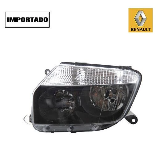 FAROL RENAULT DUSTER 2010 A 2015 DIR MASCARA NEGRA