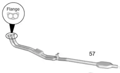 CANO SAIDA MOTOR CORCEL II, BELINA II 79/81