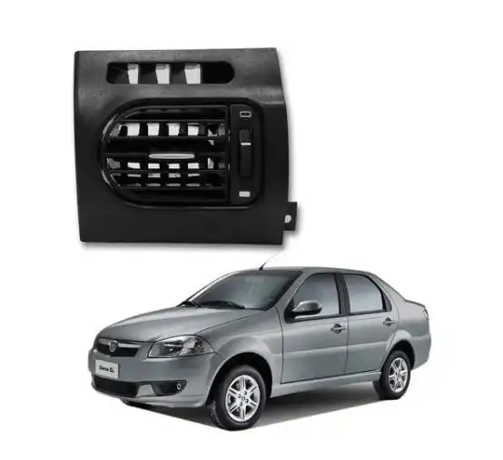 GRADE VENT INT FIAT PALIO 14/ PRETA COM MOLDURA ESQ