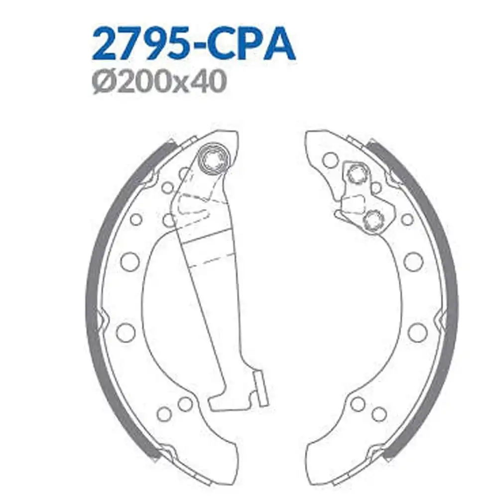 SAPATAS FREIO GOLF 93/ FOX 03/ POLO 02/ GOL GV GVI 08/