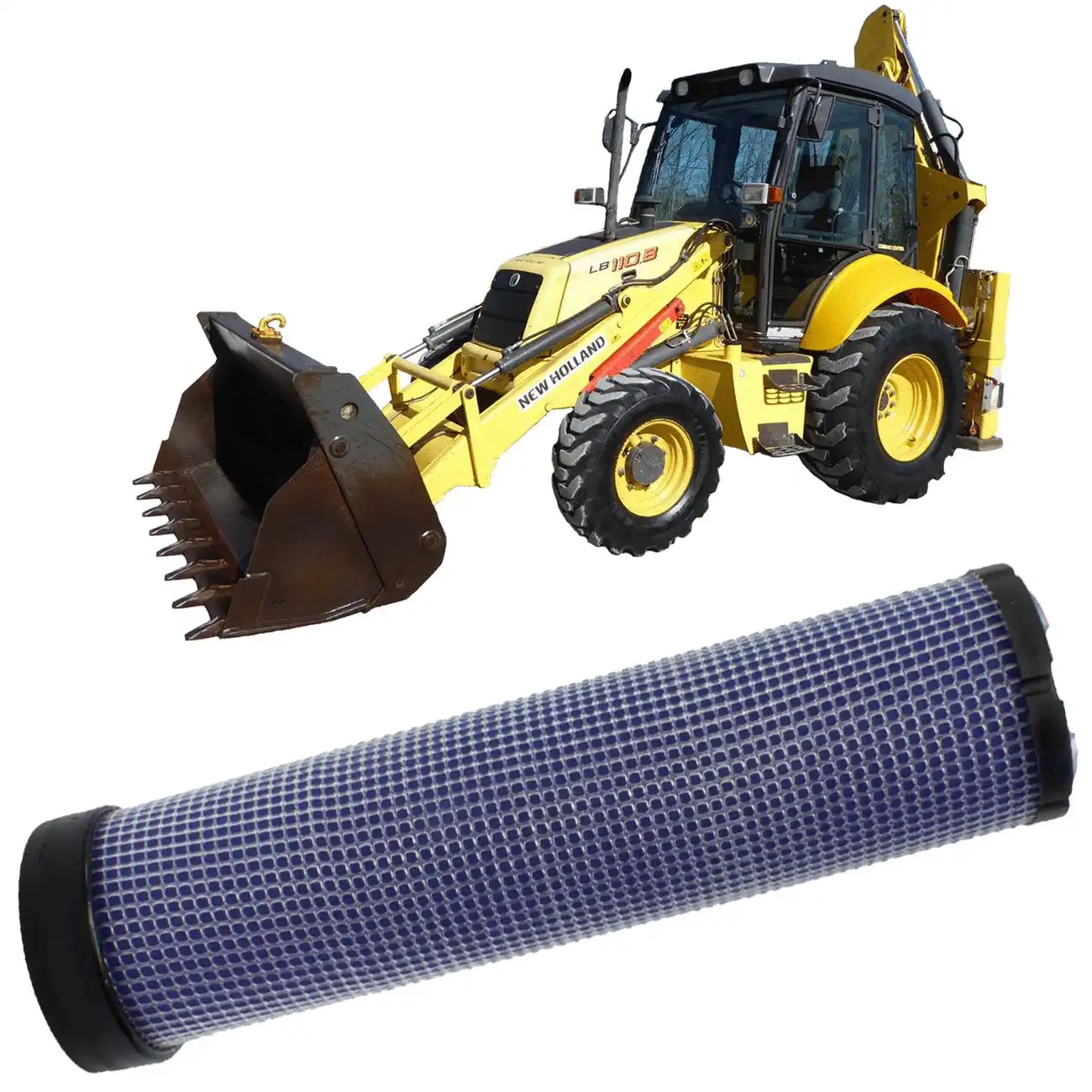 FILTRO AR MOTOR NEW HOLLAND LB110 2000 EM DIANTE