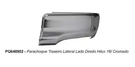 PARACHOQUE TRAS LATERAL HILUX 2016/ LD CROMADO