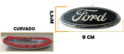 EMBLEMA FORD OVAL TAMPA TRAS FIESTA 97/