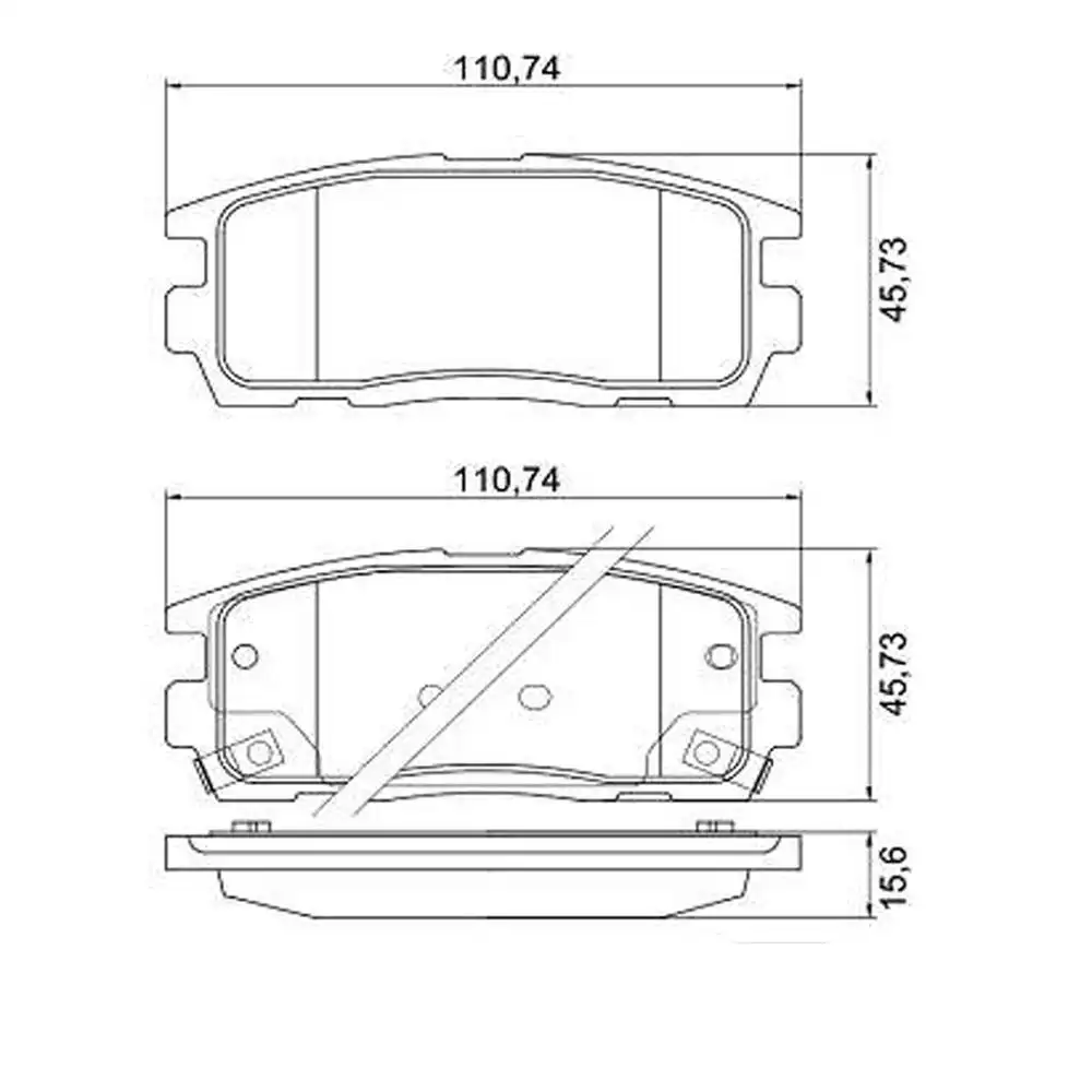 PASTILHA FREIO TRASEIRA CAPTIVA 2.4 16V 2006/