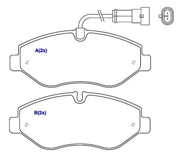 PASTILHA FREIO DIANTEIRA DAILY 2006/
