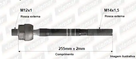 BARRA AXIAL RENAULT MEGANE 1999 A 2006 DIR HIDRAULICA