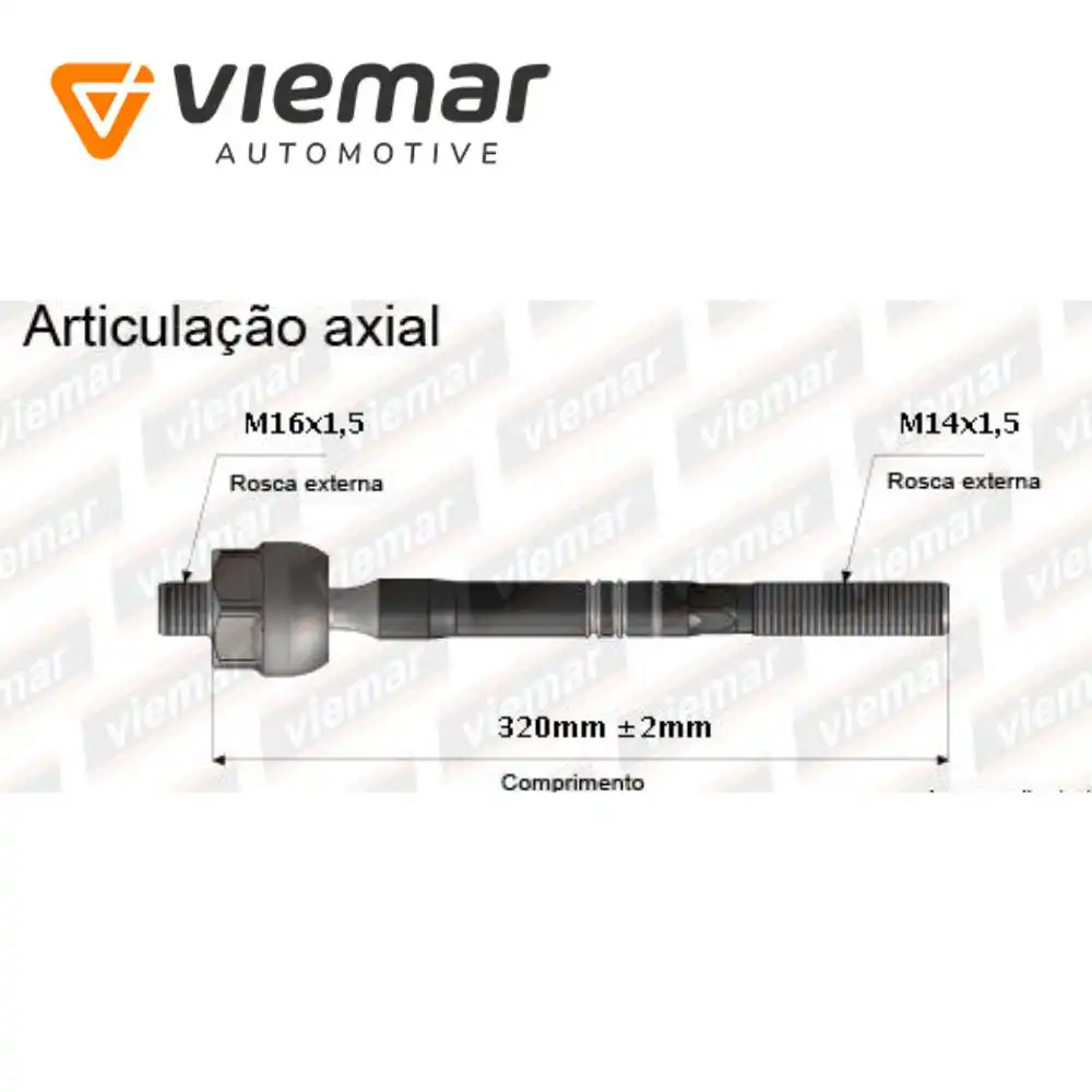 BARRA AXIAL MITSUBISHI OUTLANDER 2003 A 2006