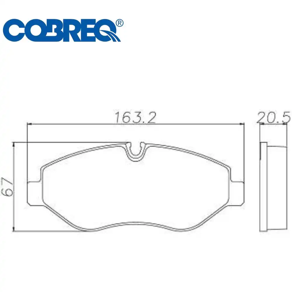 PASTILHA FREIO DIANTEIRA SPRINTER 311 CDI 2012 EM DIANTE