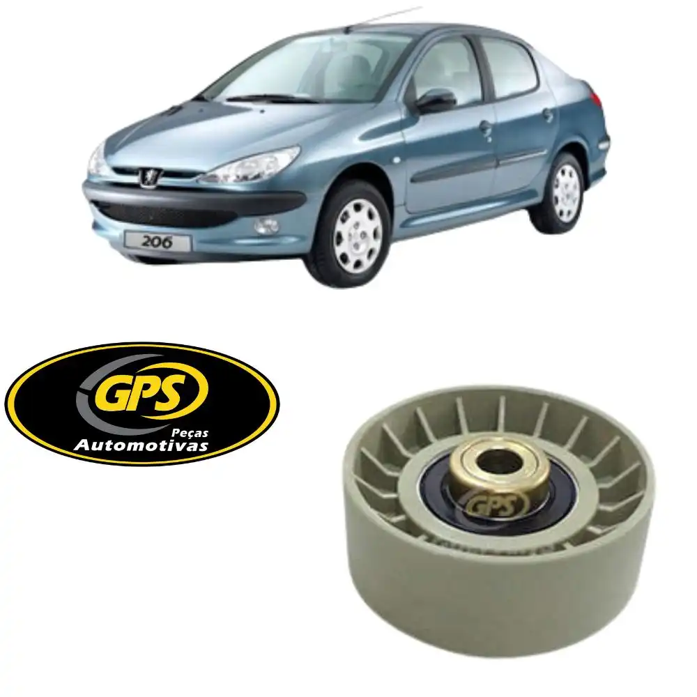 POLIA CORREIA ALTERNADOR PEUGEOT 206 1.6 8V 1999 ACIMA