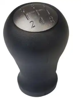 MANOPLA ALAVANCA CAMBIO HYUNDAI HB20 1.0 PRETA C/ TAMPA CINZ