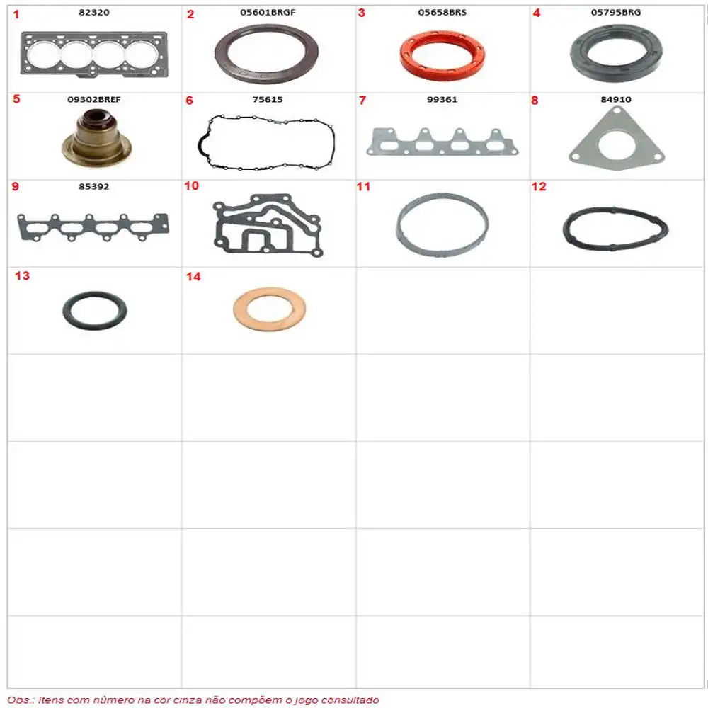 JUNTA MOTOR RENAULT SCENIC CLIO MEGANE 1.6 16V 99/ C/ RETENT