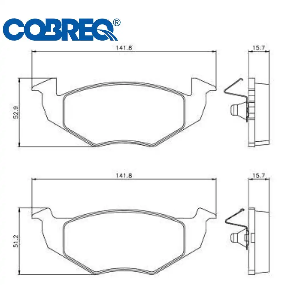 PASTILHA FREIO DIANTEIRA GOL GV 1.0 1.6 2008 A 2012