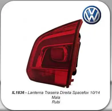 SINAL TRAS SPACEFOX 2010 A 2014 DIR TAMPA