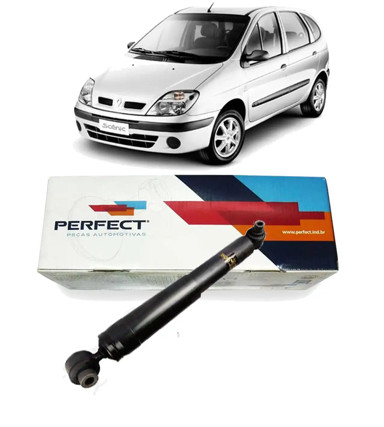 AMORTECEDOR TRASEIRO RENAULT SCENIC 1999 A 2011