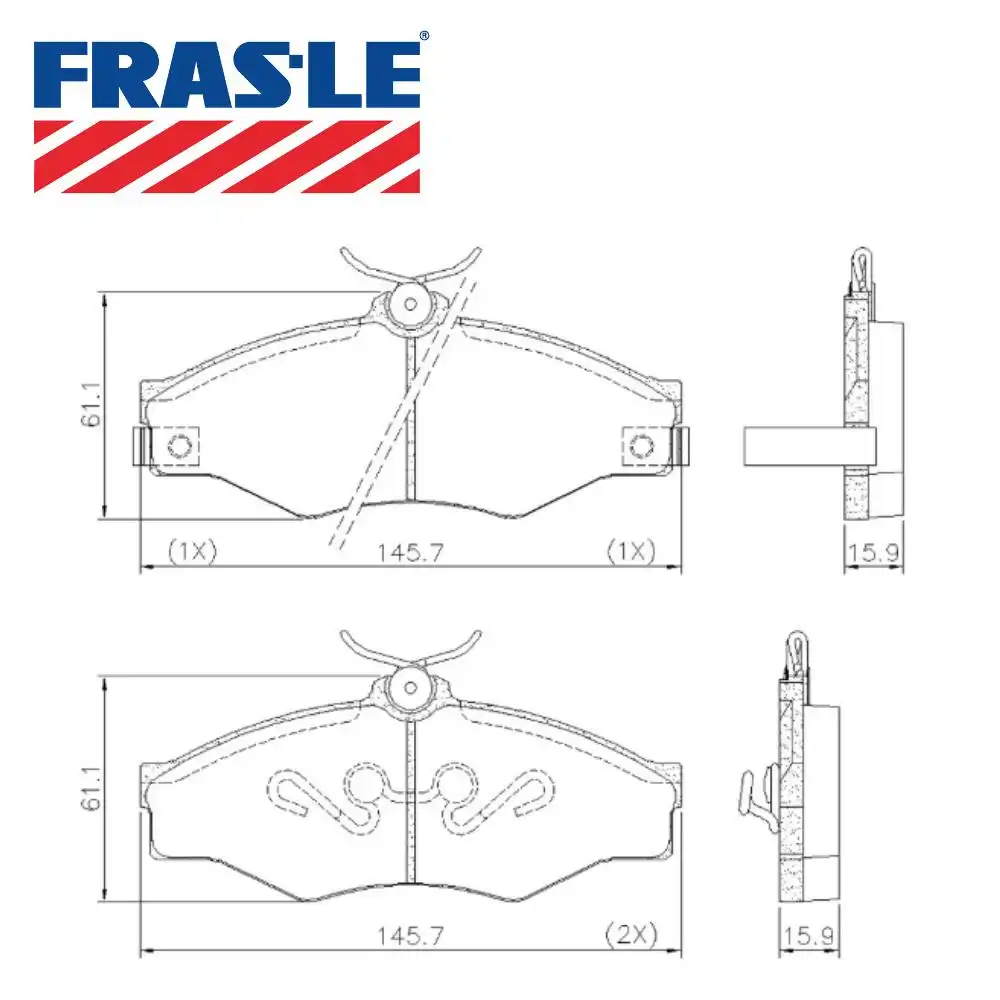 PASTILHA FREIO DIANTEIRA HILUX 3.0 8V 2000 A 2005