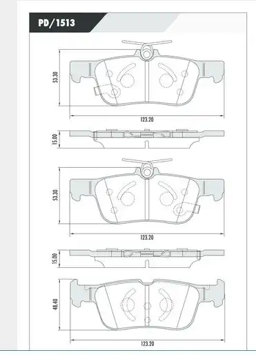 PASTILHA FREIO TRASEIRA FUSION 2013/