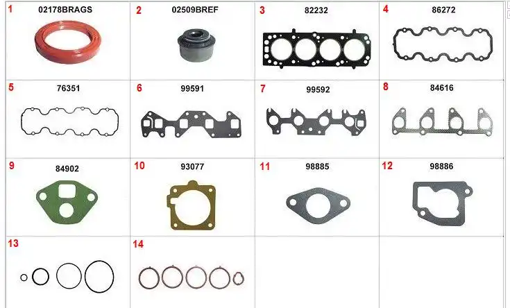JUNTA MOTOR CORSA 1.0 8V EFI MPFI 94/ MOT VHC (SUPERIOR) C/