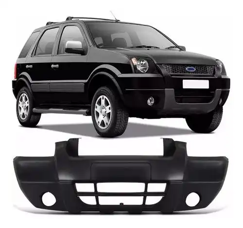 PARACHOQUE DIANTEIRO ECOSPORT 2003 A 2007 PRETO LISO C/FURO