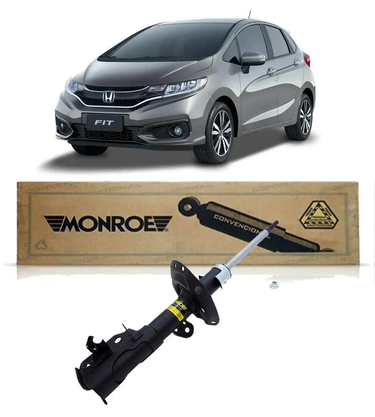 AMORTECEDOR DIANTEIRO HONDA FIT 2014 A 2021 ESQUERDO