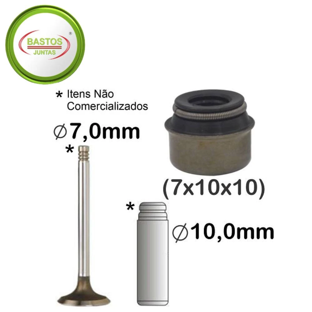 RETENTOR VALVULA GOL MI 8V FIAT PALIO TIPO 16VAL GOL AP 96/