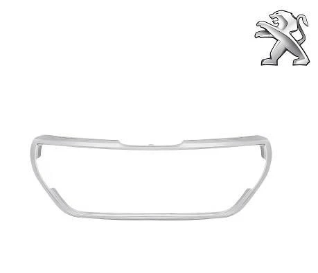 MOLDURA GRADE PEUGEOT 208 2017 A 2020 CROMADA