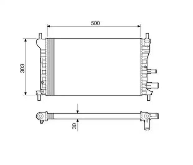 RADIADOR FIESTA 1.0 1.3 1996 A 1999 SEM AR