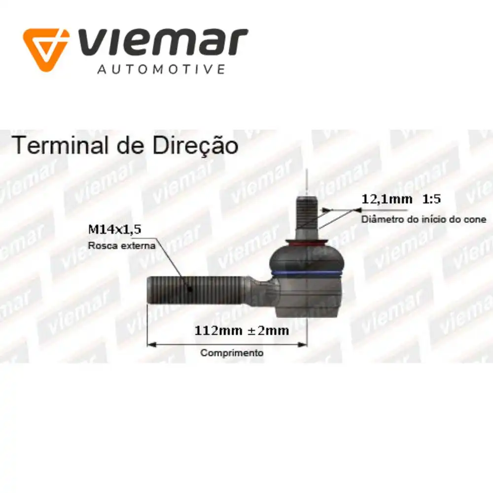 PONTEIRA DIRECAO PEUGEOT 206 98/ 307 2000/ ESQ