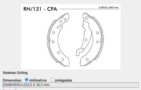 SAPATAS FREIO RENAULT CLIO TWINGO 99/ GRAND SIENA 1.4 1.6 12