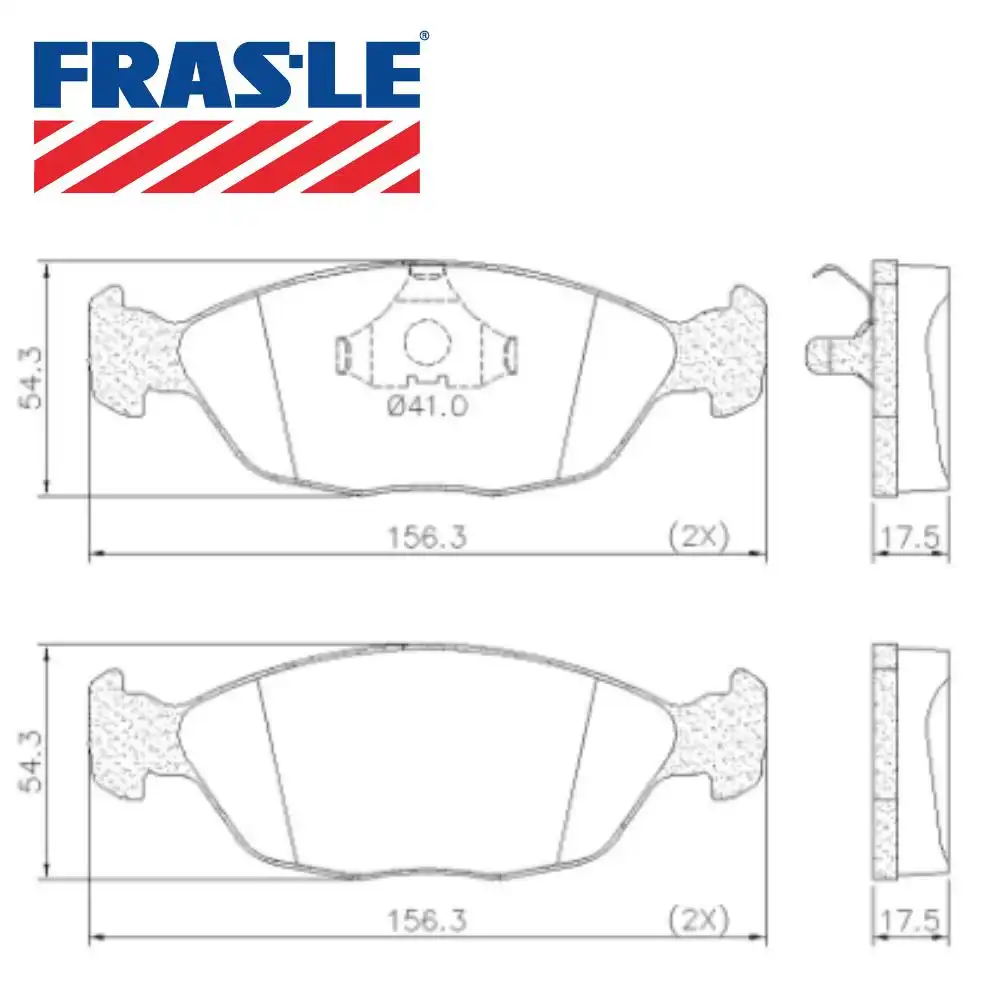 PASTILHA FREIO DIANTEIRA SANTANA 1.8 2.0 1994/ SISTEMA TEVES