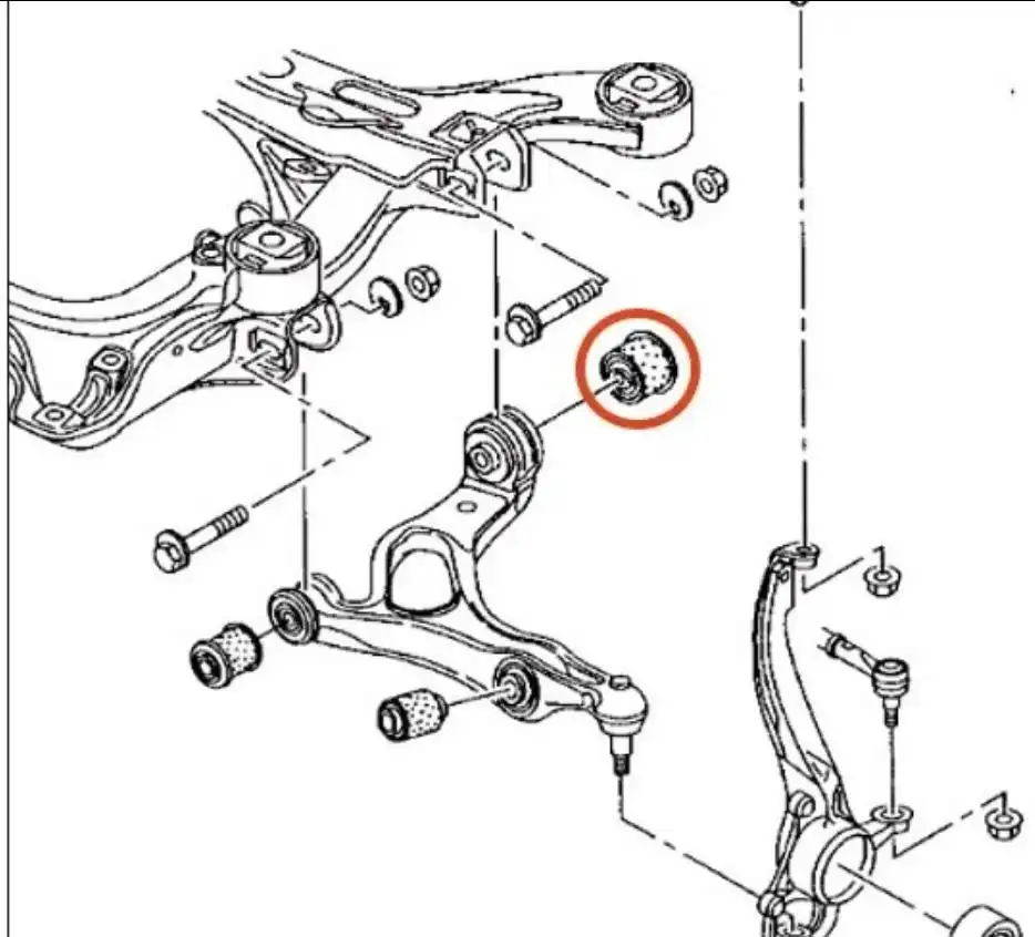 BUCHA BANDEJA AUDI Q7 2007/