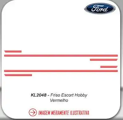 FRISO LATERAL ESCORT HOBBY VERMELHO