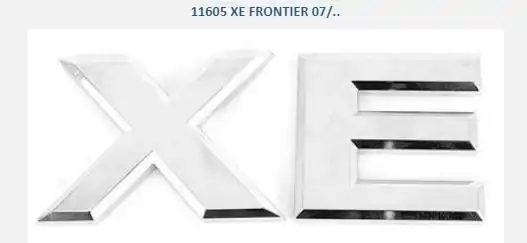 EMBLEMA ADESIVO "XE" FRONTIER 07/