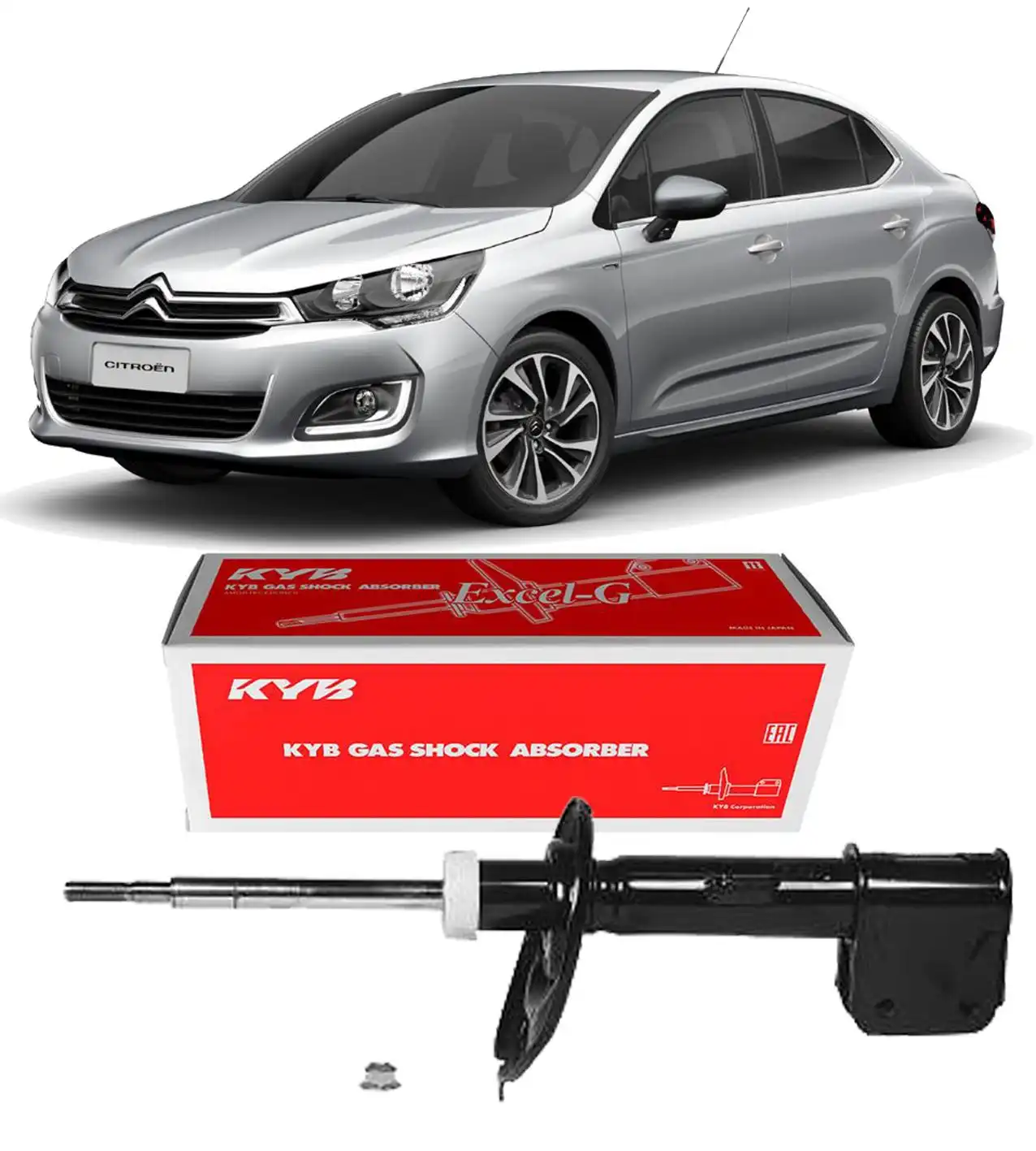 AMORTECEDOR DIANTEIRO CITROEN C4 LOUNGE 2014 A 2020 ESQUERDO