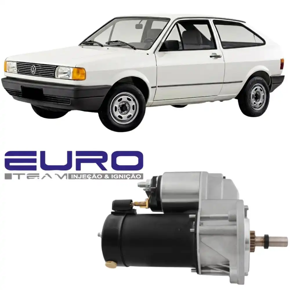 MOTOR PARTIDA GOL 1.6 1987 A 1999 9 DENTES COM EIXO GUIA