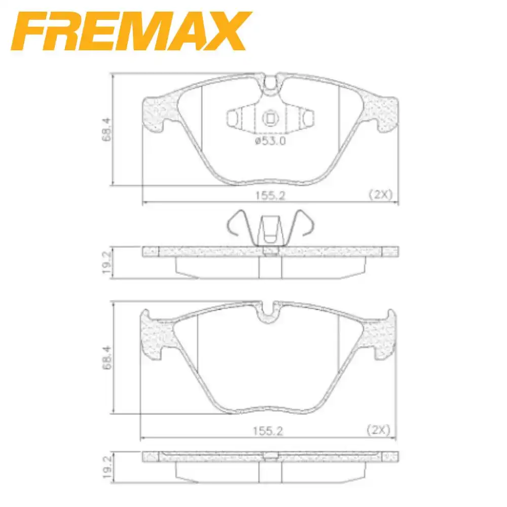 PASTILHA FREIO DIANTEIRA BMW 320I 2005 A 2011