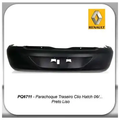 PARACHOQUE TRASEIRO RENAULT CLIO HATCH 2006 A 2016